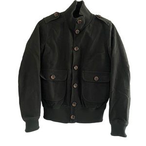 A.P.C Forest Green Bomber Jacket Size XS